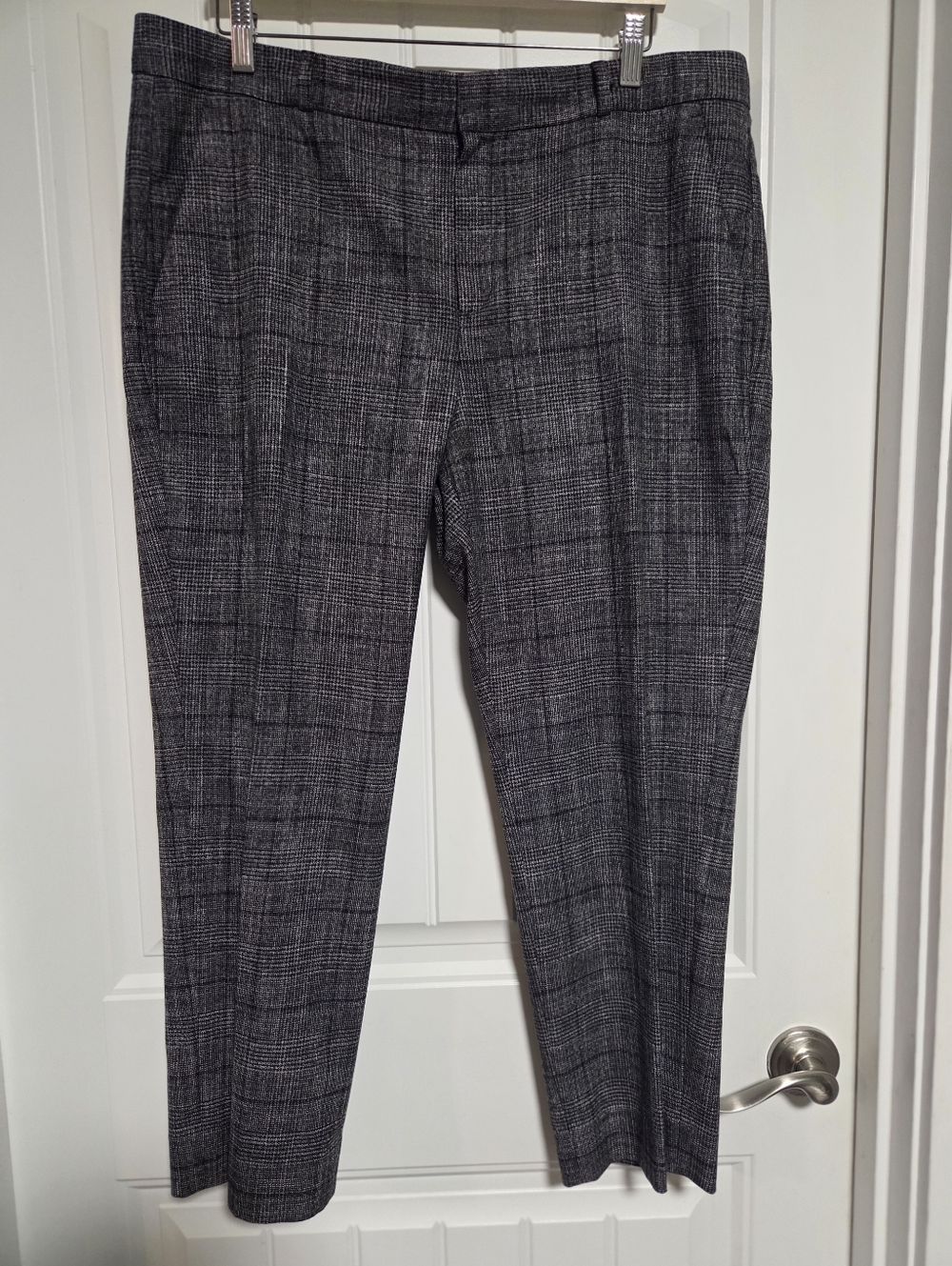 Banana Republic Gray Plaid Dress Pants